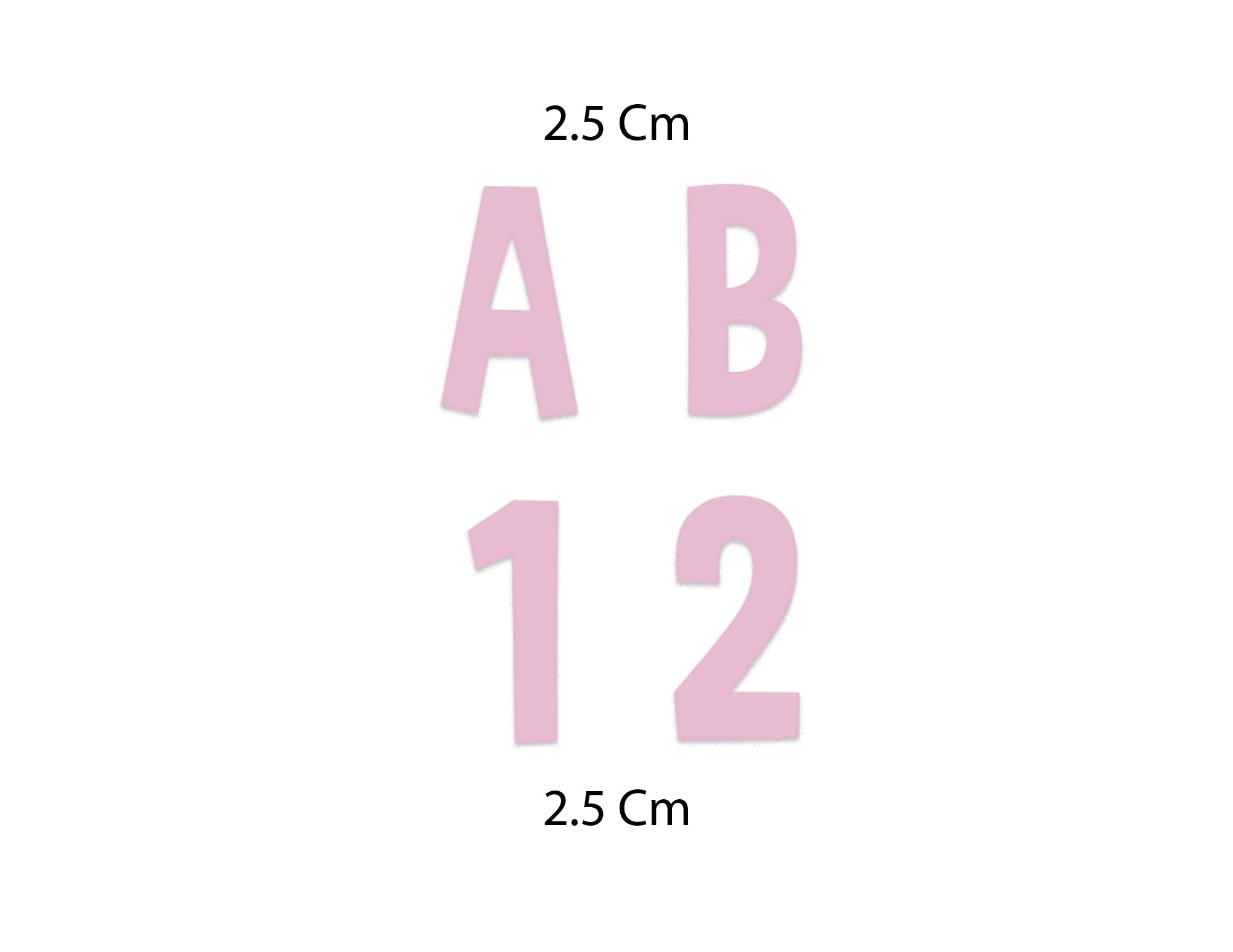 Fustella Alfabeto, Stile Paris, Dimensione 2,5Cm Con Lettere e Numeri